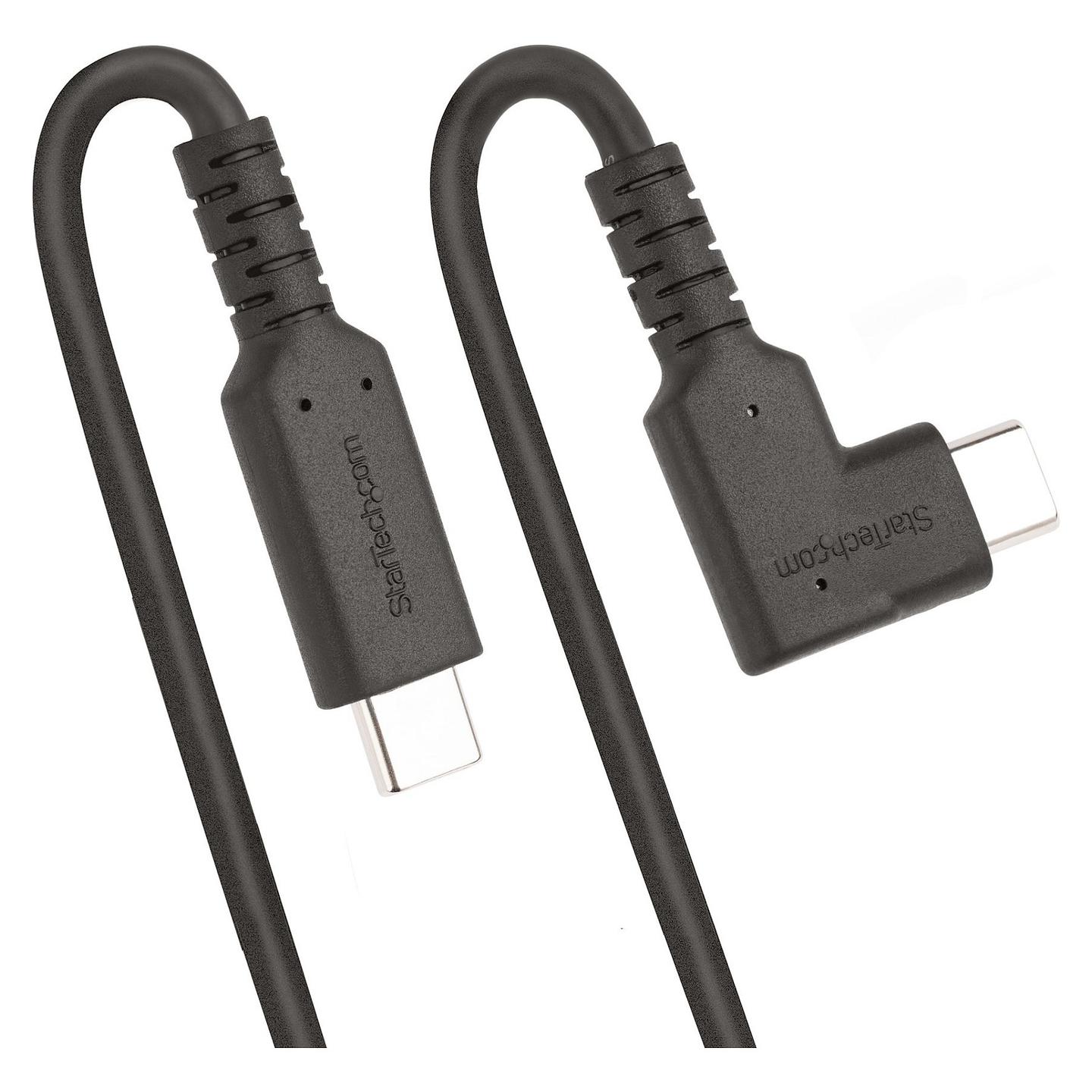 Kabllo USB StarTech.com RUSB31CC1MBR, USB-C në USB-C, USB 3.2 Gen 2, 10 Gbps, Power Delivery 100W, DisplayPort 1.2 4K 60Hz, 1 m – Zezë - 6