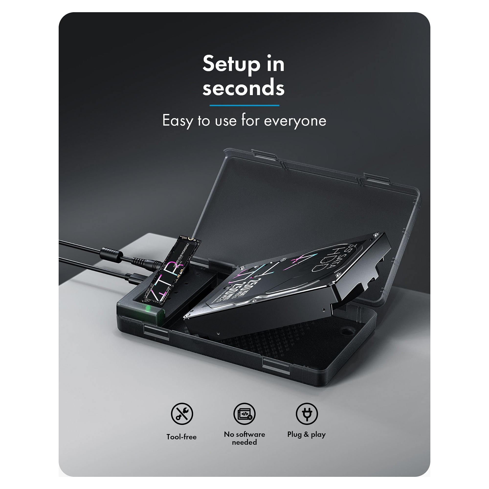 Docking Station ICY BOX IB-DK4081-SO / 2x USB-A / 1x USB-C / 1x HDMI / 100W PD – Argjend - 6
