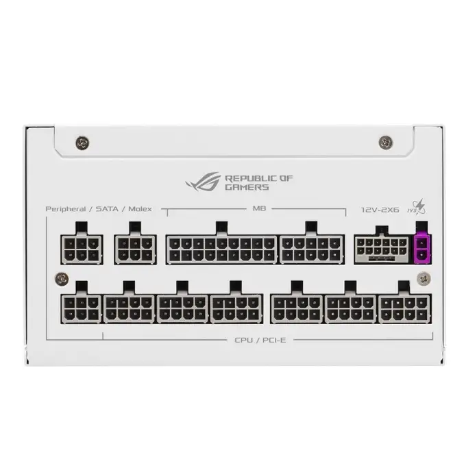 Furnizues Energjie ATX ASUS ROG Strix 1000W Platinum White Edition / 1000W / 80 PLUS Platinum / ATX 3.0 - Bardhë - 2