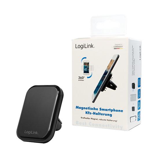 Mbajtës telefoni për veturë LogiLink AA0114 / Magnetic / 360° / deri 8" / 800 g – Zezë - 5