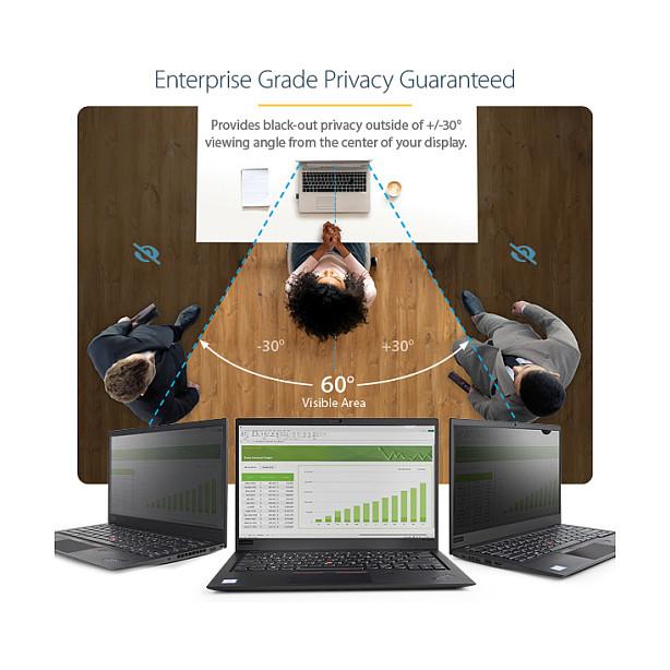 Filtër Privatësie StarTech.com 156G-PRIVACY-SCREEN, 15.6", 16:9, Gold, ±30°, Anti-Glare, Reduktim i Dritës Blu - Zezë - 8