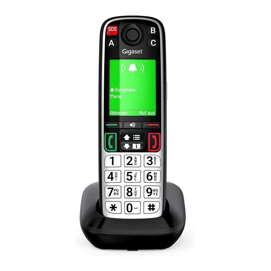 Telefon VoIP Gigaset EASY 500, DECT, 2.2" TFT me ngjyra, SOS, Telefonbook 200 kontakte - Zezë - 8