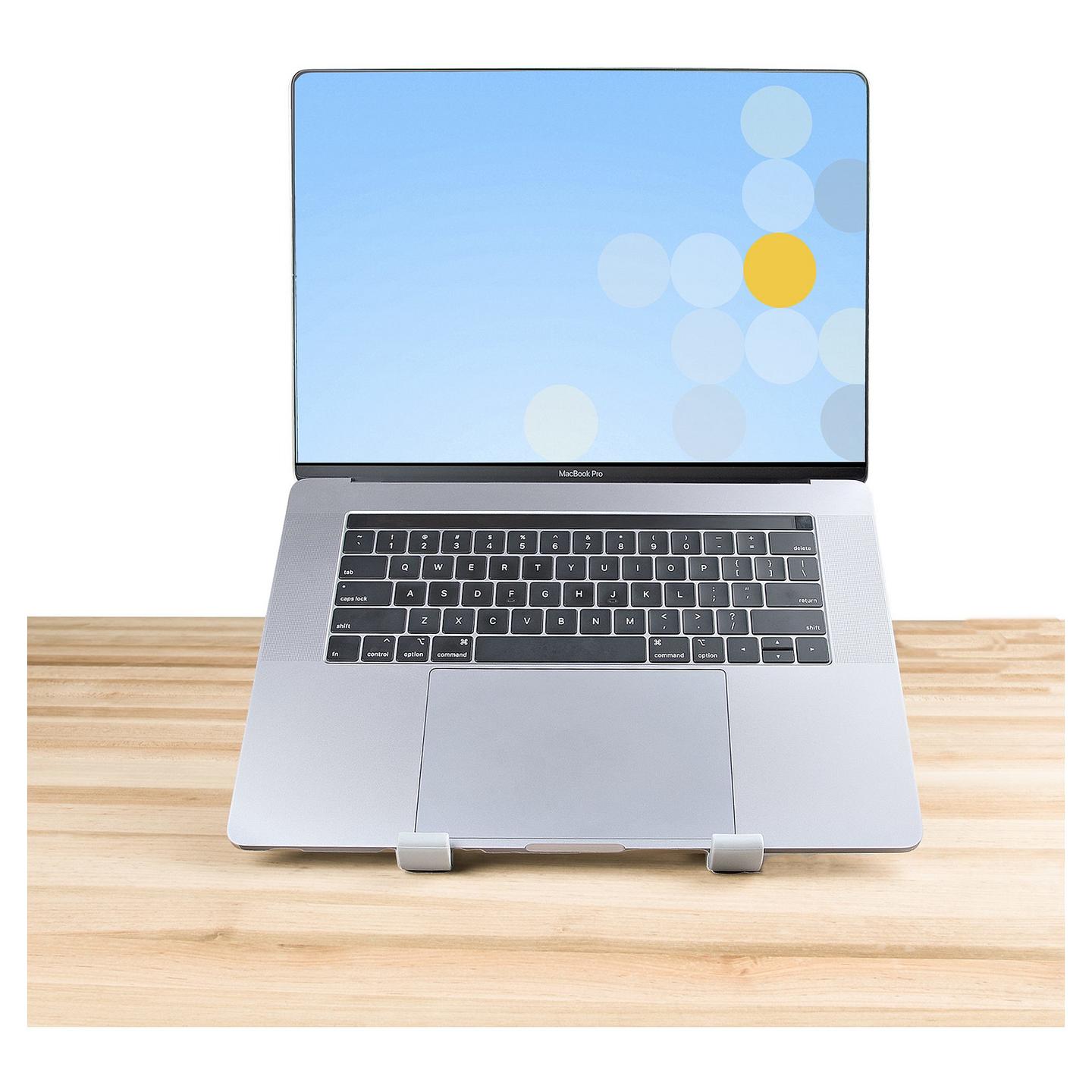 Mbajtës për Laptop StarTech.com LAPTOP-RISER-BAR, deri 15.6", 10kg, 9 Nivele, 15°–84°, i Palosshëm, Alumini - Argjend - 13