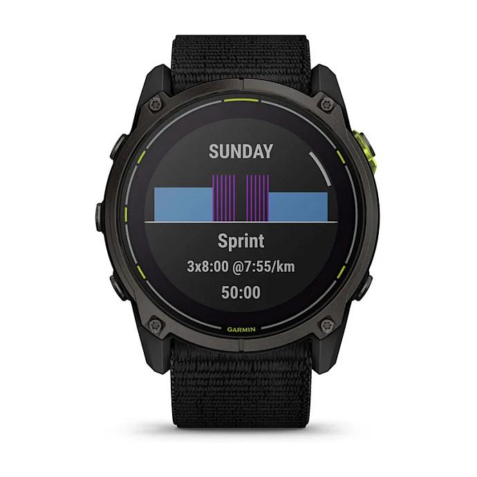Orë e mençur Garmin Enduro 3, 51mm, Solar, Sapphire, Titanium, GPS, 32GB - Zezë/Hiri - 6