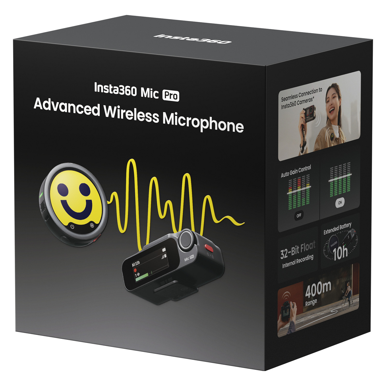 Aksesorë Audio Insta360 Mic Pro / Wireless / USB-C - Zezë - 11
