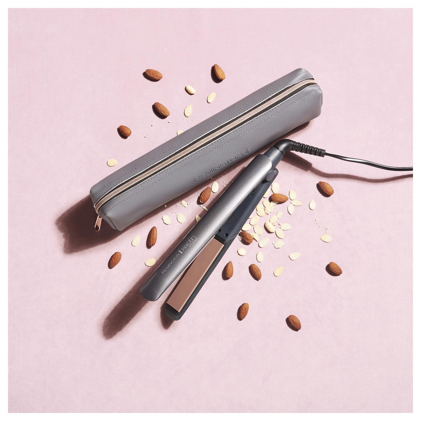 Drejtuese për Flokë Remington Keratin Protect S8598 / Sensor Inteligjent / 5 Temperatura / 150–230°C – Gri/Rozë - 3