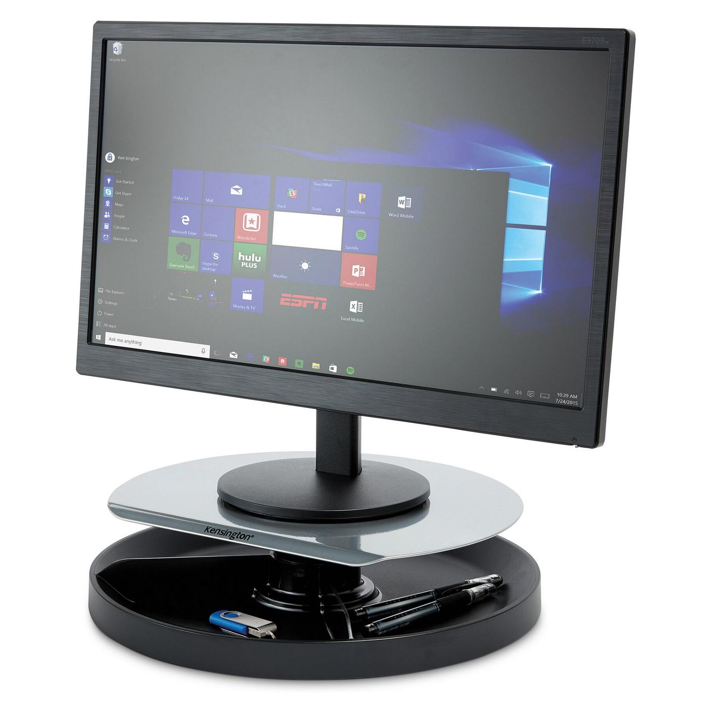 Mbajtëse për Monitor Kensington SmartFit K52785WW, 1 Monitor, deri 21", 18kg, 3 Nivele Lartësie - Zezë, Argjend - 5