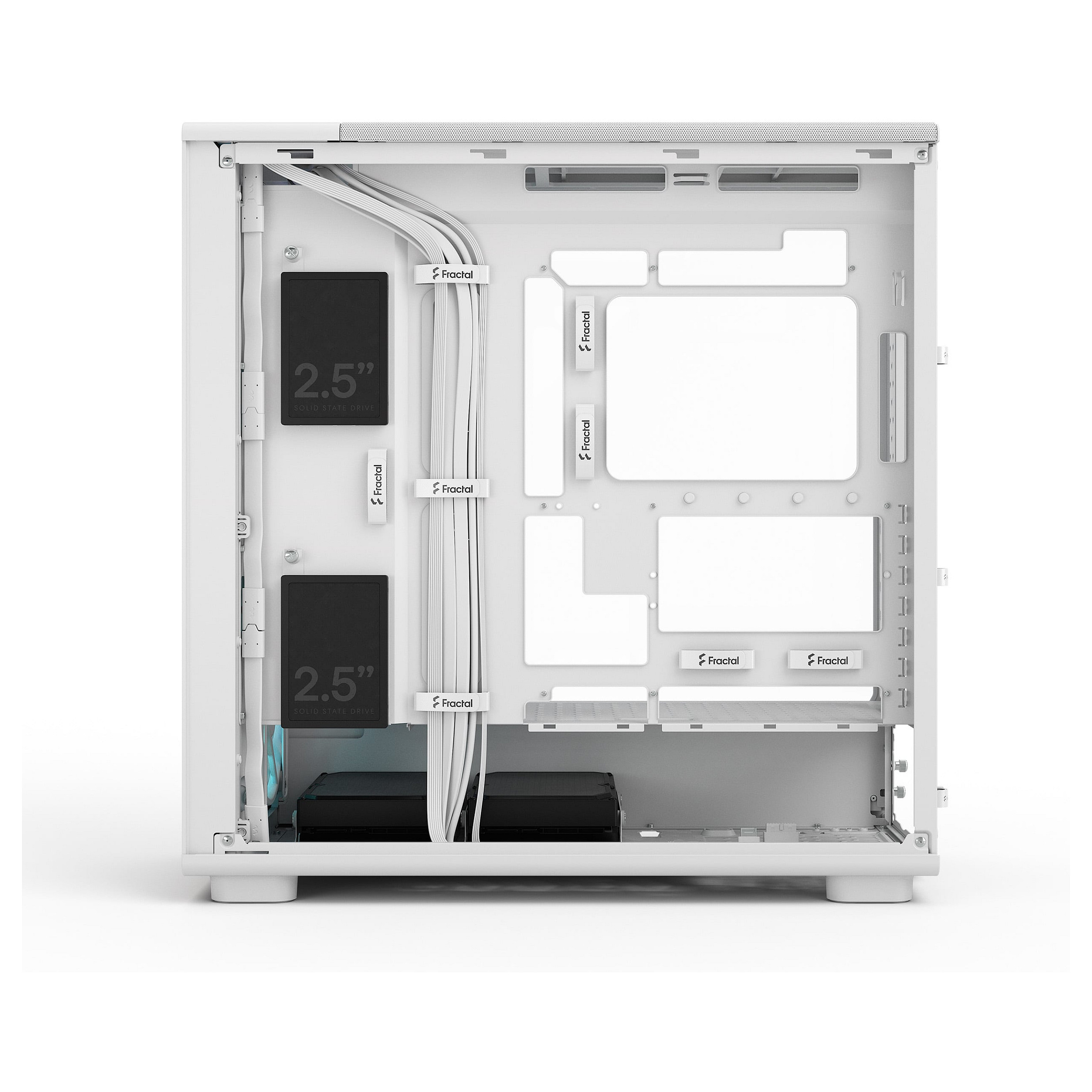Kasë PC Fractal Design Epoch XL / Mid Tower / E-ATX + ATX / 3x 140mm Fan / Tempered Glass - Bardhë - 10