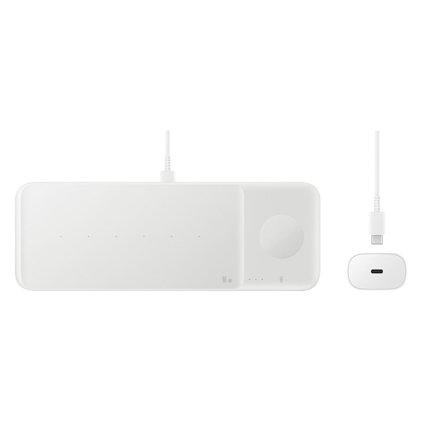 Karikues Wireless Samsung Charger Trio / 3-në-1 / Fast Charging / USB-C - Bardhë - 7