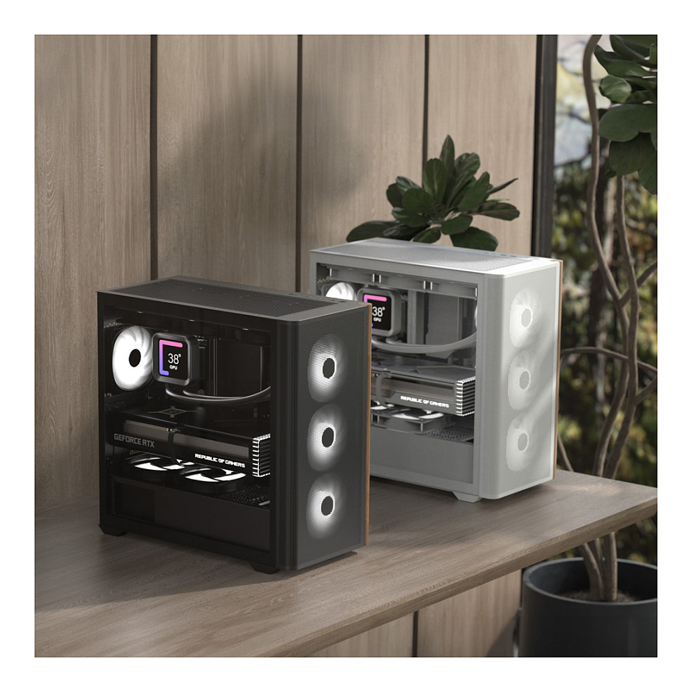 Kasë PC Aerocool D301A / Mini Tower / Micro ATX / 3x 120mm + 2x 140mm Fan Support / Tempered Glass / 360mm Radiator - Zezë - 7