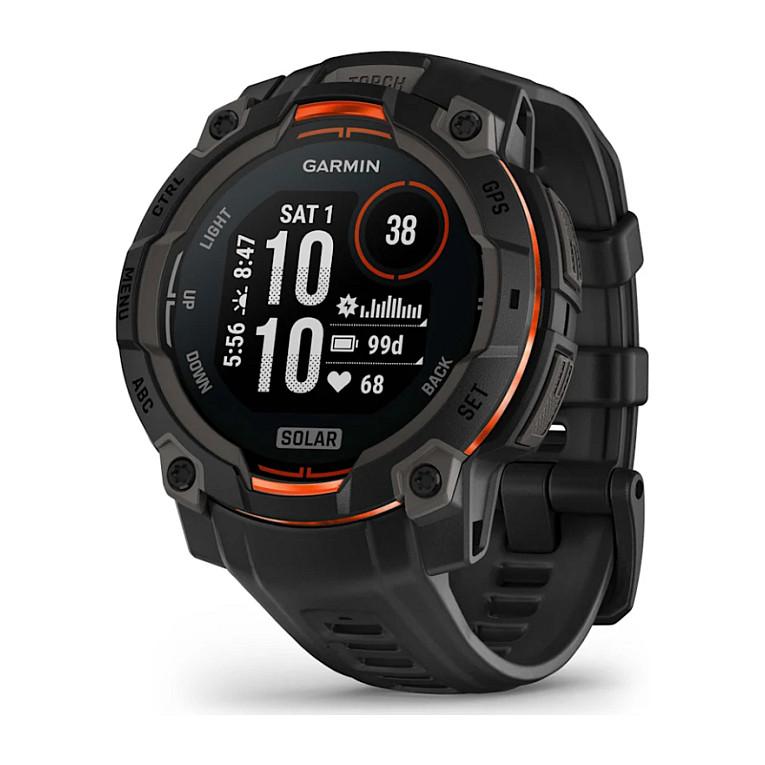 Orë e mençur Garmin Instinct 3 Solar, 45 mm, MIP, GPS, Power Glass, Solar, 10 ATM - Zezë - 2