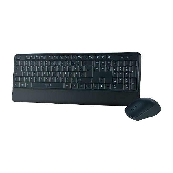 Combo (Tastierë & Maus) LogiLink ID0161 / QWERTZ / RF Wireless - Zezë