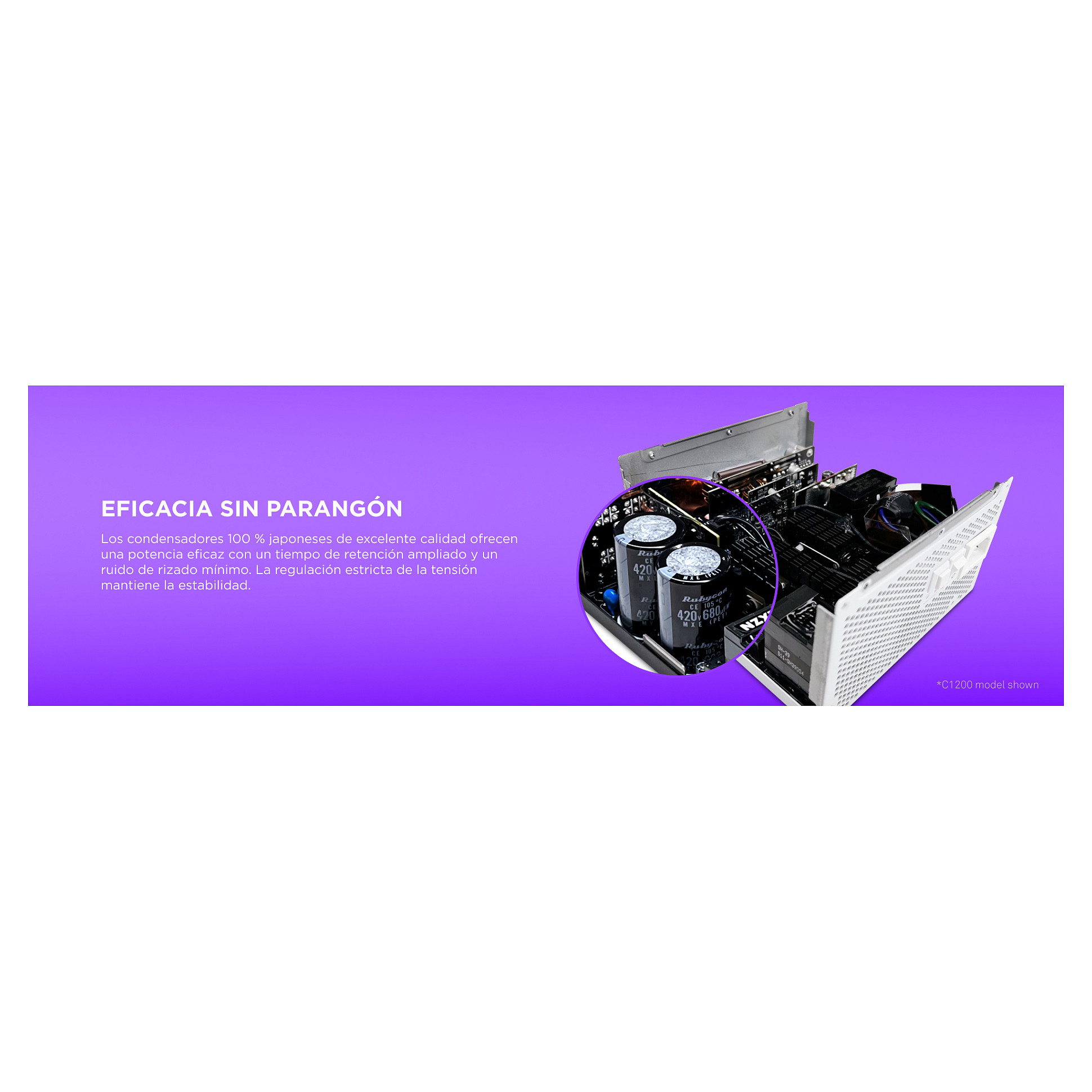 Furnizues Energjie NZXT C1200 Gold / 1200W / ATX 3.1 / 80 PLUS Gold / 24-pin ATX / Aktiv / Fully Modular - Bardhë - 15