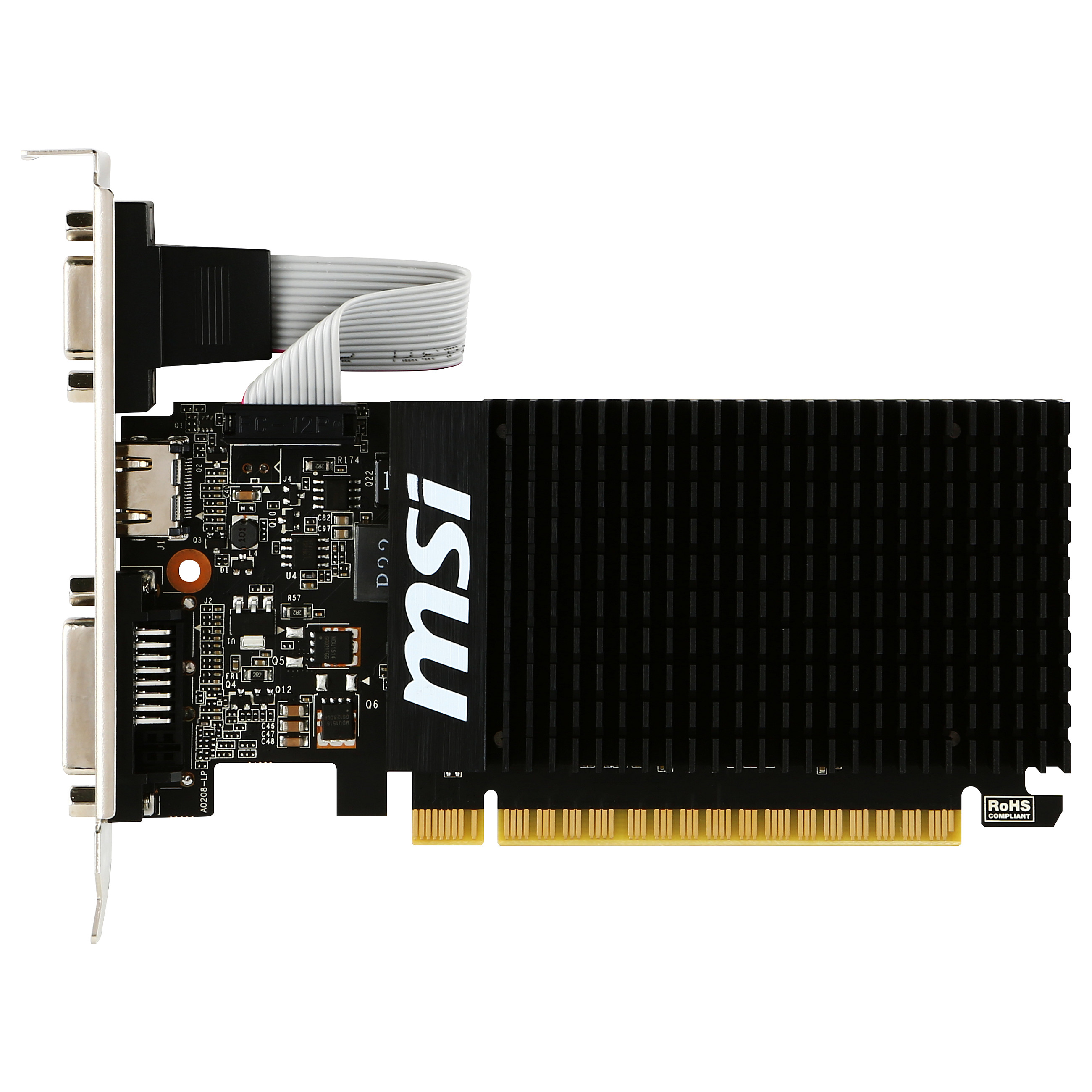 Kartelë Grafike NVIDIA GeForce GT 710 / 2GB DDR3 / 64-bit / MSI GT 710 2GD3H LP - 4