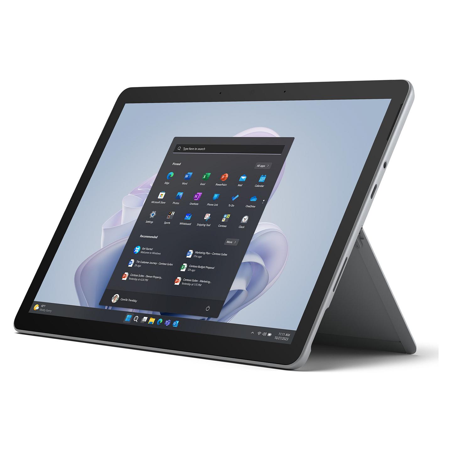 Tablet Microsoft Surface Go 4 for Business / 10.5" / Intel N200 / 8GB / 256GB / Wi-Fi - Platin - 2