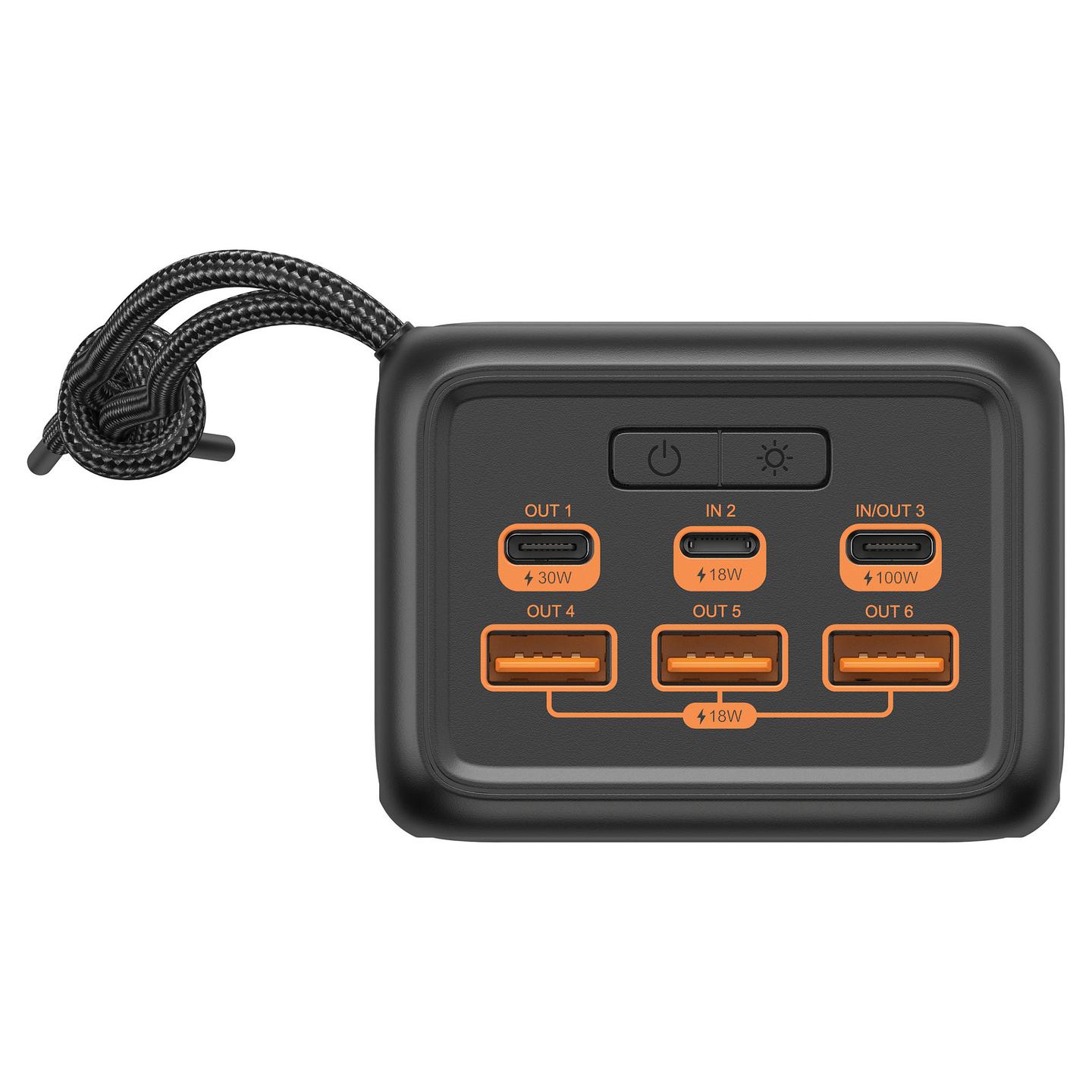 Powerbank Sandberg USB-C PD 130W 50000 / 50.000mAh / 130W / 2x USB-C + 3x USB-A / PD - Zezë - 2