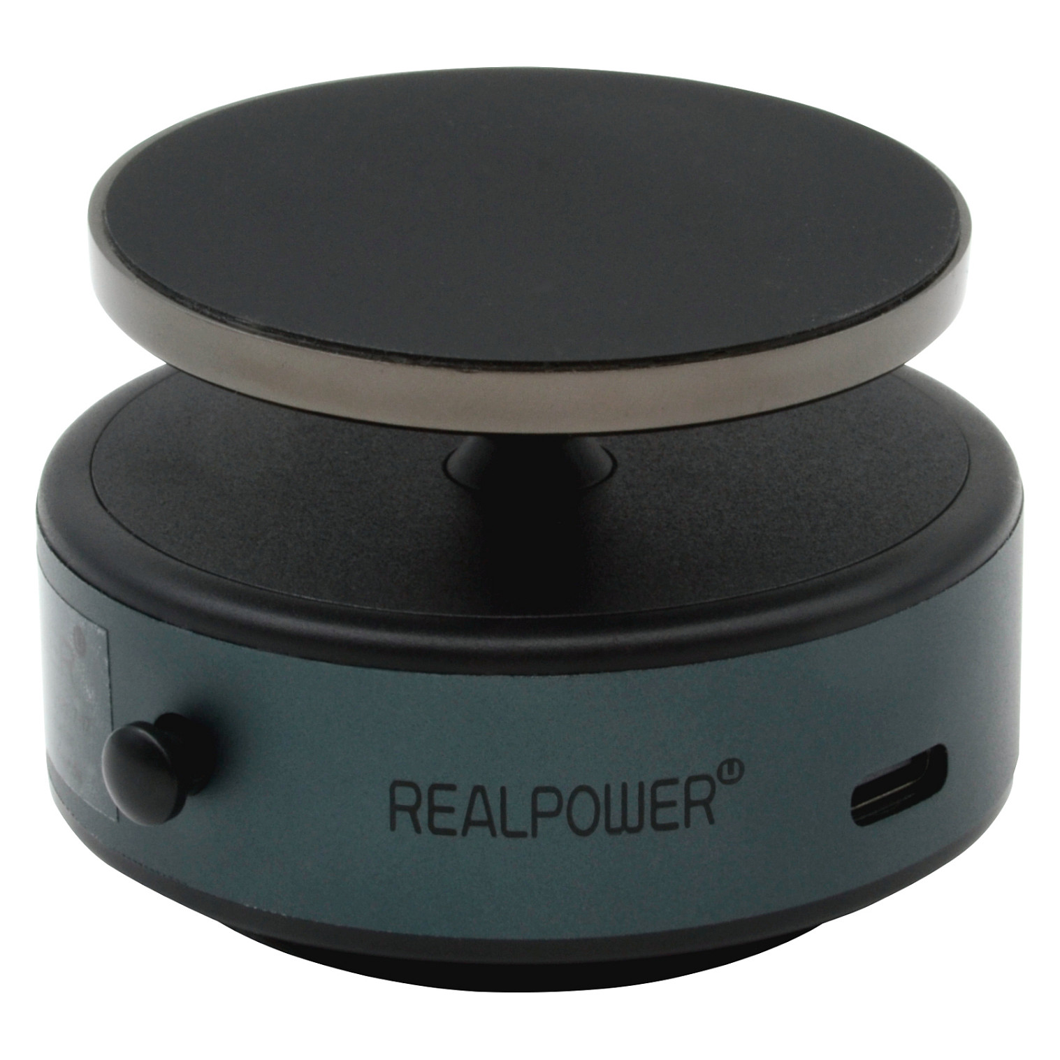 Mbajtëse telefoni për veturë RealPower MH-1 / MagSafe / Karikim Wireless / Vakum – Zezë