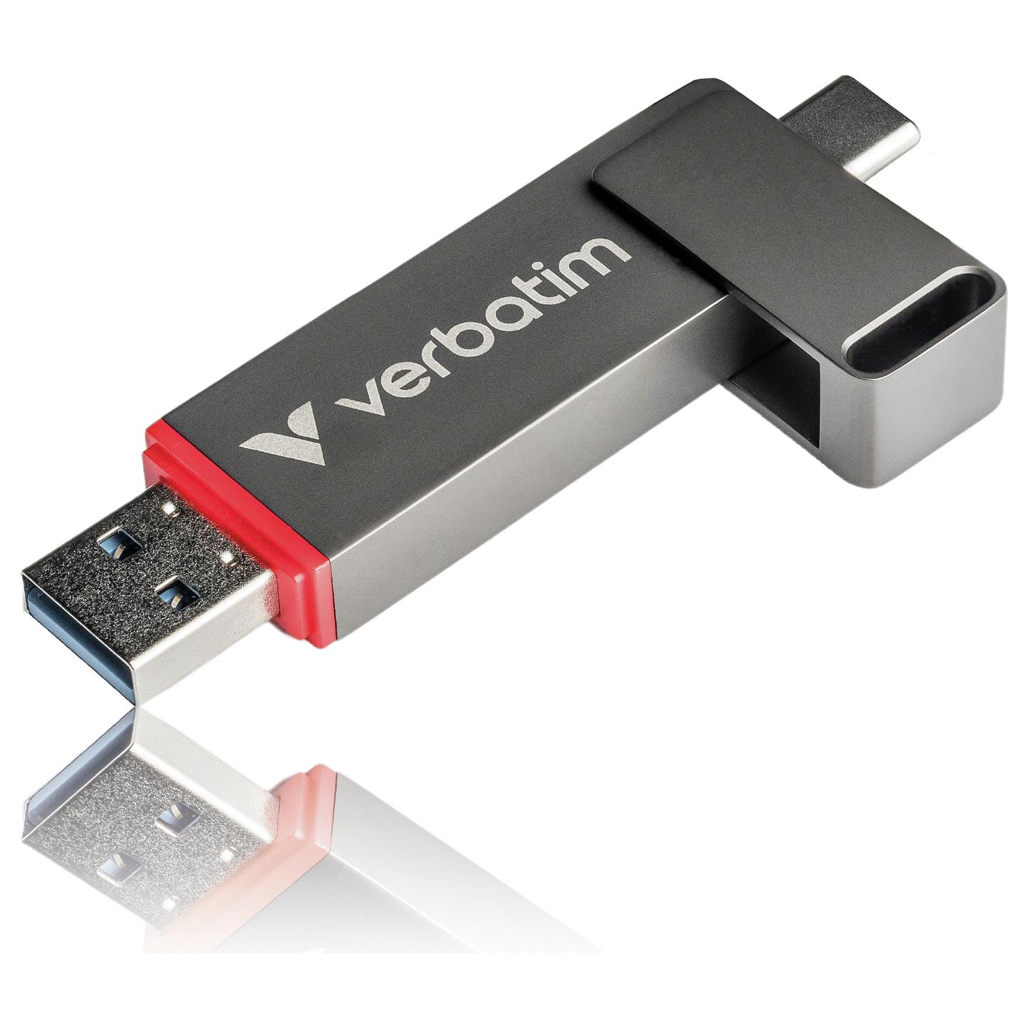 USB Flash Drive Verbatim Dual QuickStick 32042, 512GB, USB 3.2 Gen 1, USB-A + USB-C, 510MB/s Read, 460MB/s Write - Hiri - 8