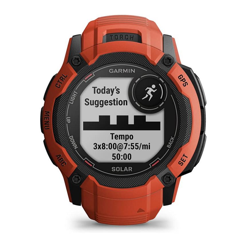 Orë e Mençur Garmin Instinct 2X Solar, GPS Multi-Band, Karikim Solar, Fener LED, Garmin Pay, 10 ATM - Kuqe - 6