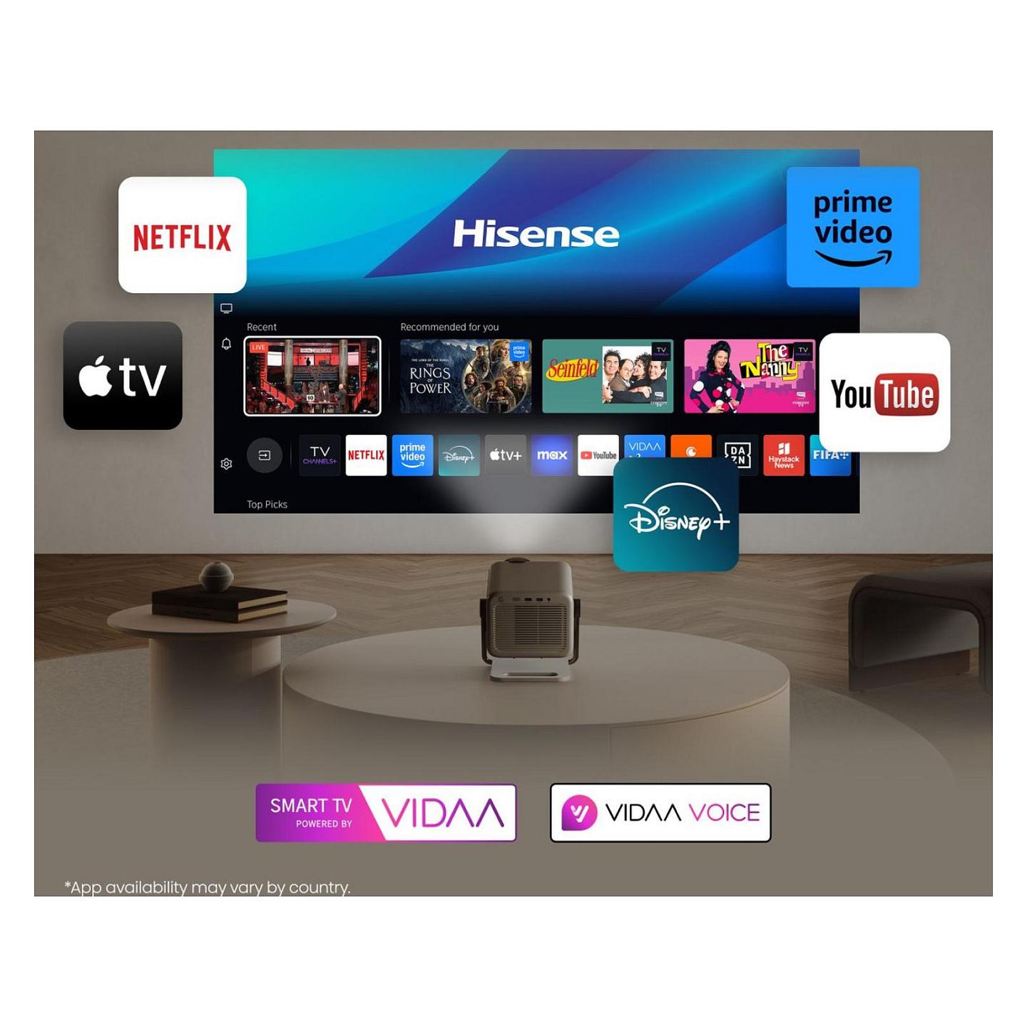 Projektor Hisense M2 Pro / UHD 4K (3840 x 2160) / 1.3:1 Zoom / HDR10+ / Wi-Fi / VIDAA - Bardhë - 9