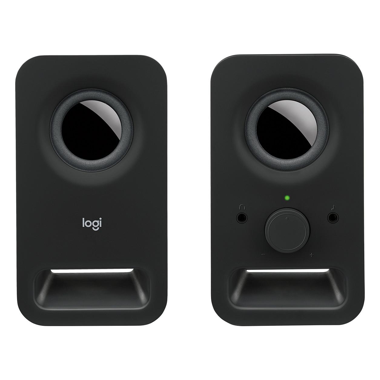 Altoparlantë Logitech Z150, 2.0, 3W RMS, 6W Peak, 3.5mm, Dalje për Kufje - Zezë - 2