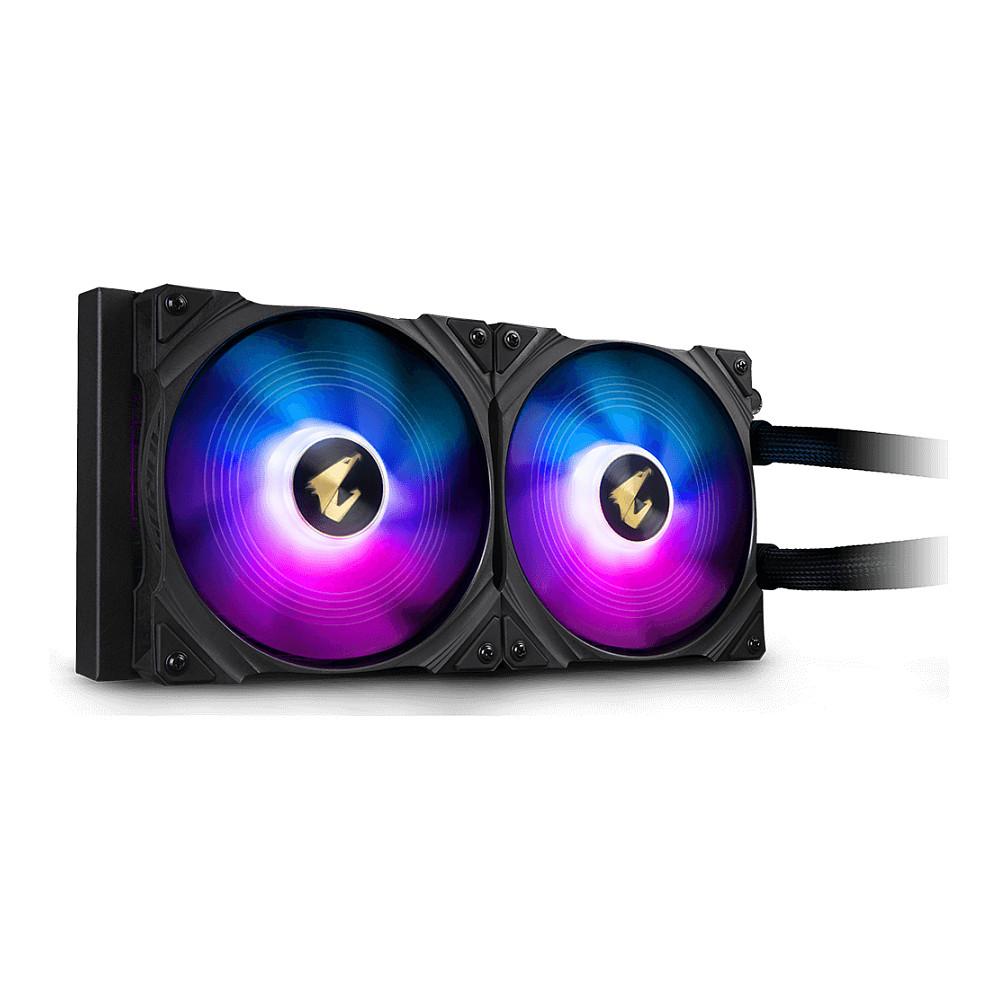 Ftohës për Procesor Gigabyte AORUS WATERFORCE 280, 280mm, 2x140mm, ARGB, LGA1851/1700/1200/115X, AM5/AM4 - Zezë - 2