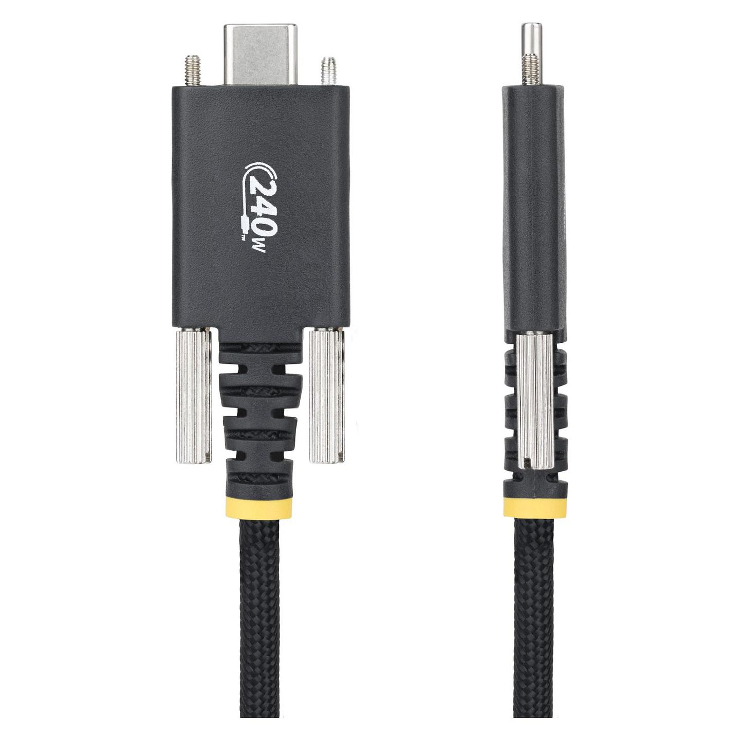 Kabllo USB StarTech.com S2CEPR2M-USBSL-CABLE / USB-C në USB-C / USB 2.0 / 240W / 2m - Zezë - 2