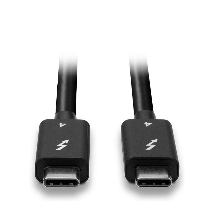 Kabllo USB Lindy 31120 / Thunderbolt 4 / USB-C në USB-C / 40Gbps / 100W / 1m - Zezë - 3