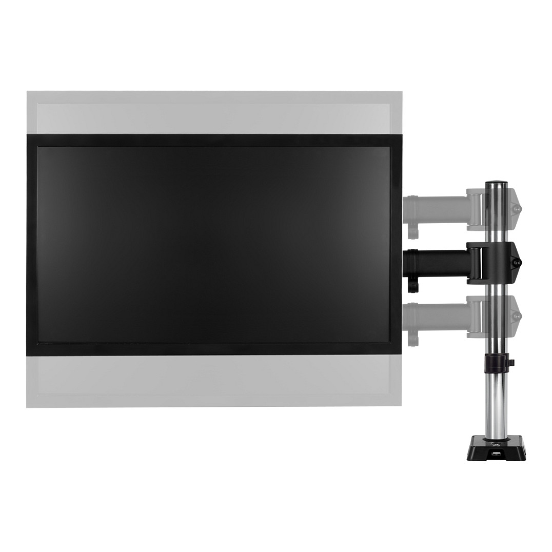 Mbajtëse për Monitor ARCTIC Z1 (Gen 3) / 1 Monitor / deri 34" / 15kg / VESA 75x75-100x100 / USB Hub / Tavolinë - Zezë - 9