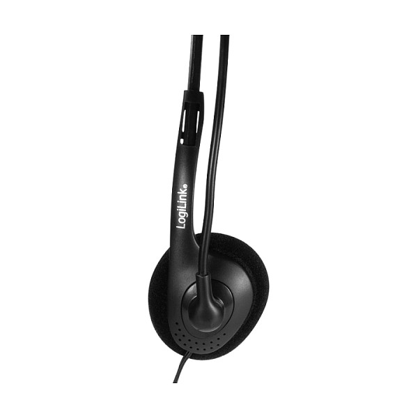Kufje me kabllo LogiLink HS0054 / Mono / Mikrofon / 3.5 mm / 1.8 m – Zezë - 8
