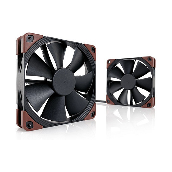 Ftohës për Kasë Noctua NF-F12 industrialPPC-2000 / 120mm / 450-2000 RPM / PWM – Zezë/Kafe - 3