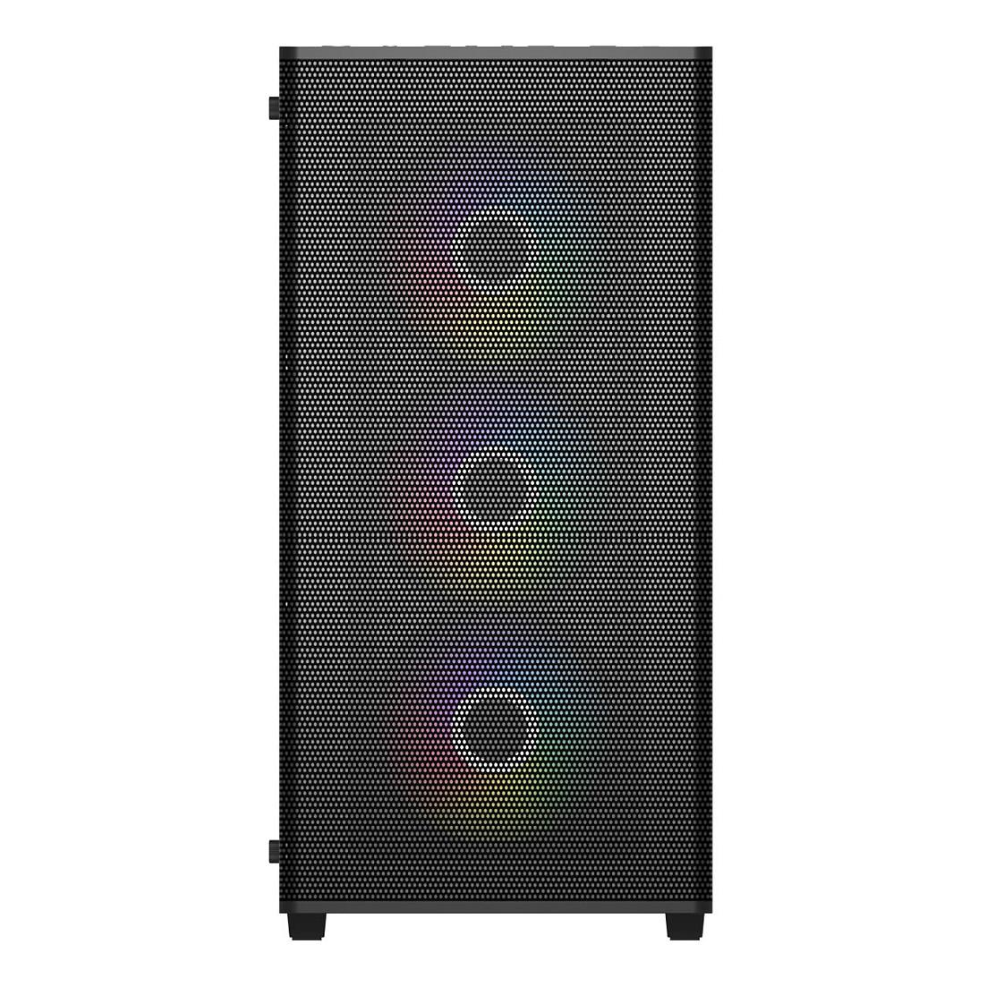 Kasë FSP M220-BA, Mid Tower, ATX, 4x120mm ARGB, Tempered Glass - Zezë - 2