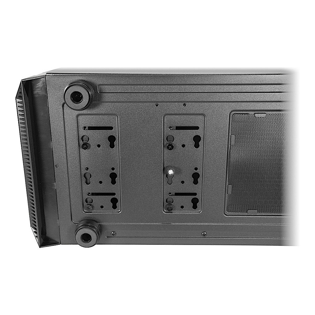 Kasë PC Inter-Tech SM-007 Enforcer / Mini Tower / Micro-ATX / Mini-ITX / 2x 120/140mm Fan Support / 3x 2.5" + 1x 3.5" Bay / Tempered Glass - Zezë - 11