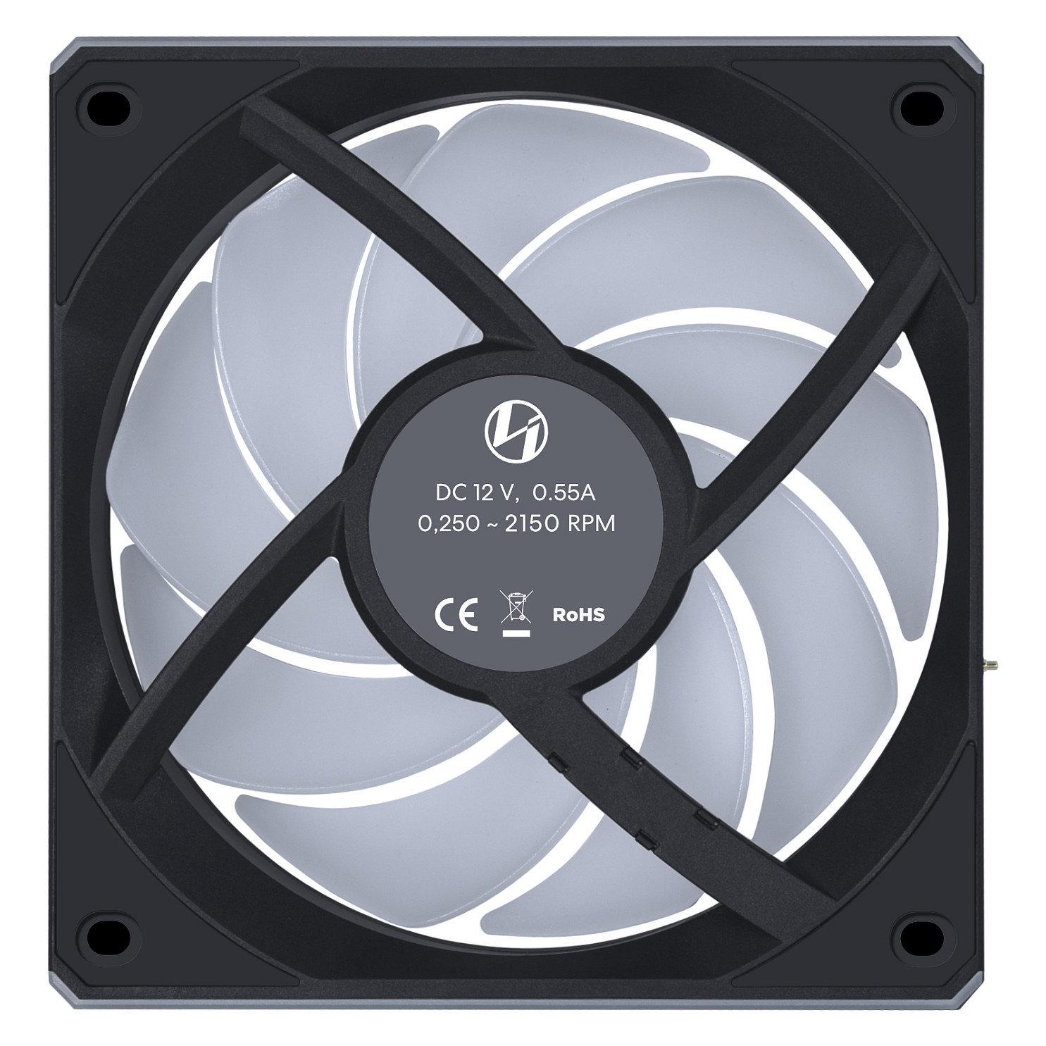Ftohës për Kasë Lian Li UNI FAN CL120 Wireless / 120mm / 200-2150 RPM / ARGB / PWM / 3-Pack – Zezë - 4