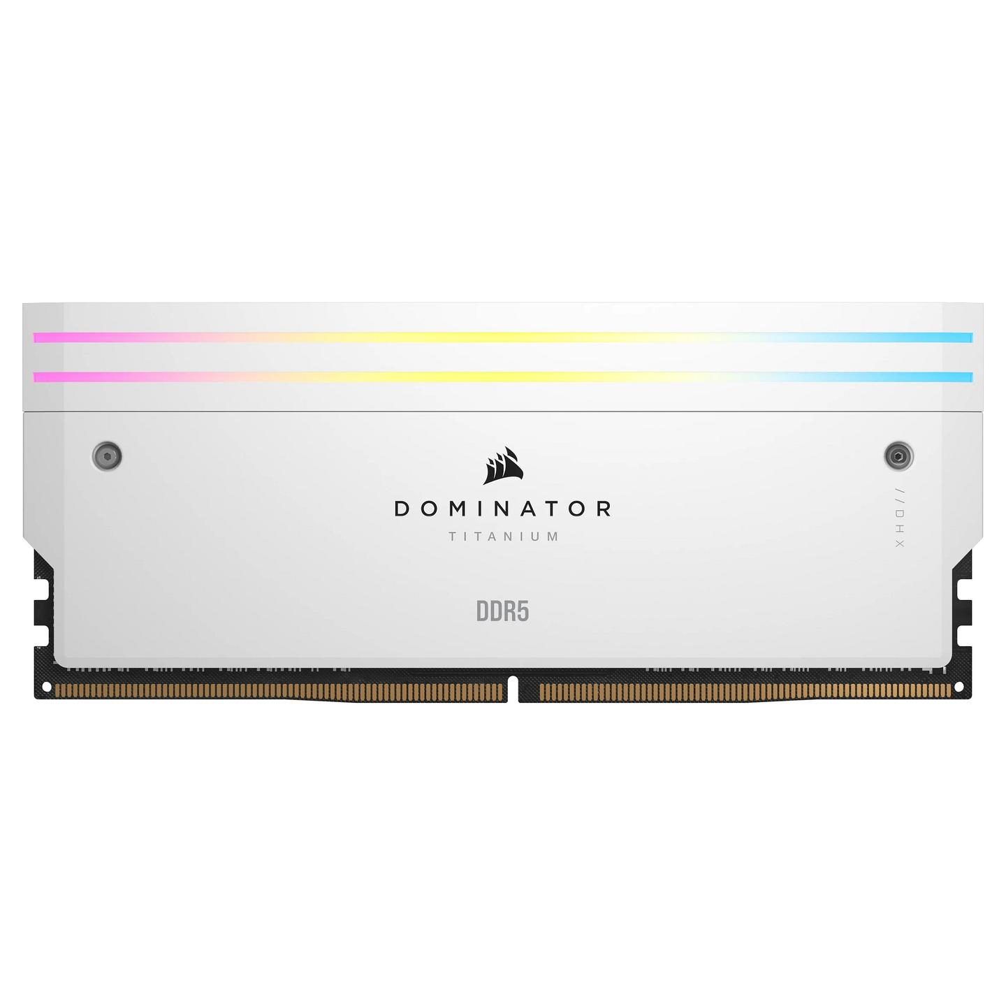 RAM Memorie DDR5 Corsair Dominator Titanium RGB, 32GB (2x16GB), DIMM, 6400MT/s, CL32, Intel XMP - Bardhë - 3