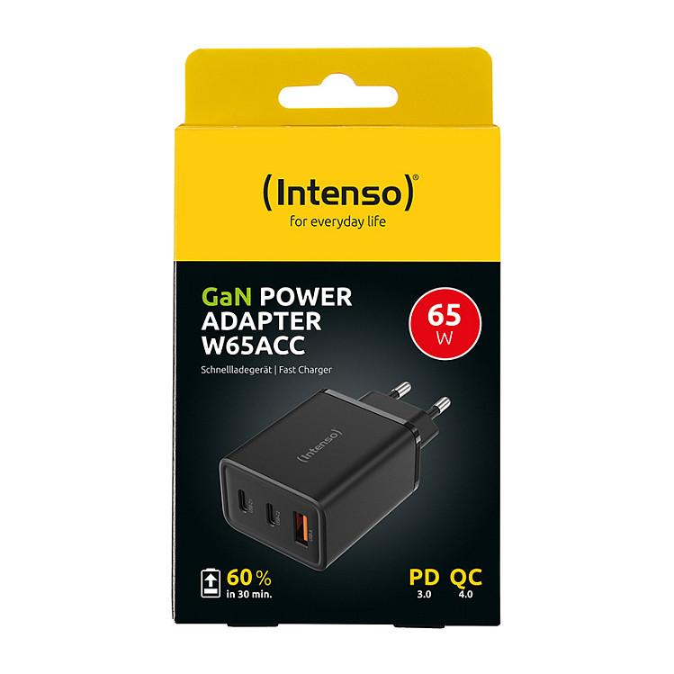 Adapter Intenso W65ACC GaN / 2x USB-C / USB-A / 65W / Power Delivery 3.0 / PPS / Quick Charge 4.0 - Zezë - 14