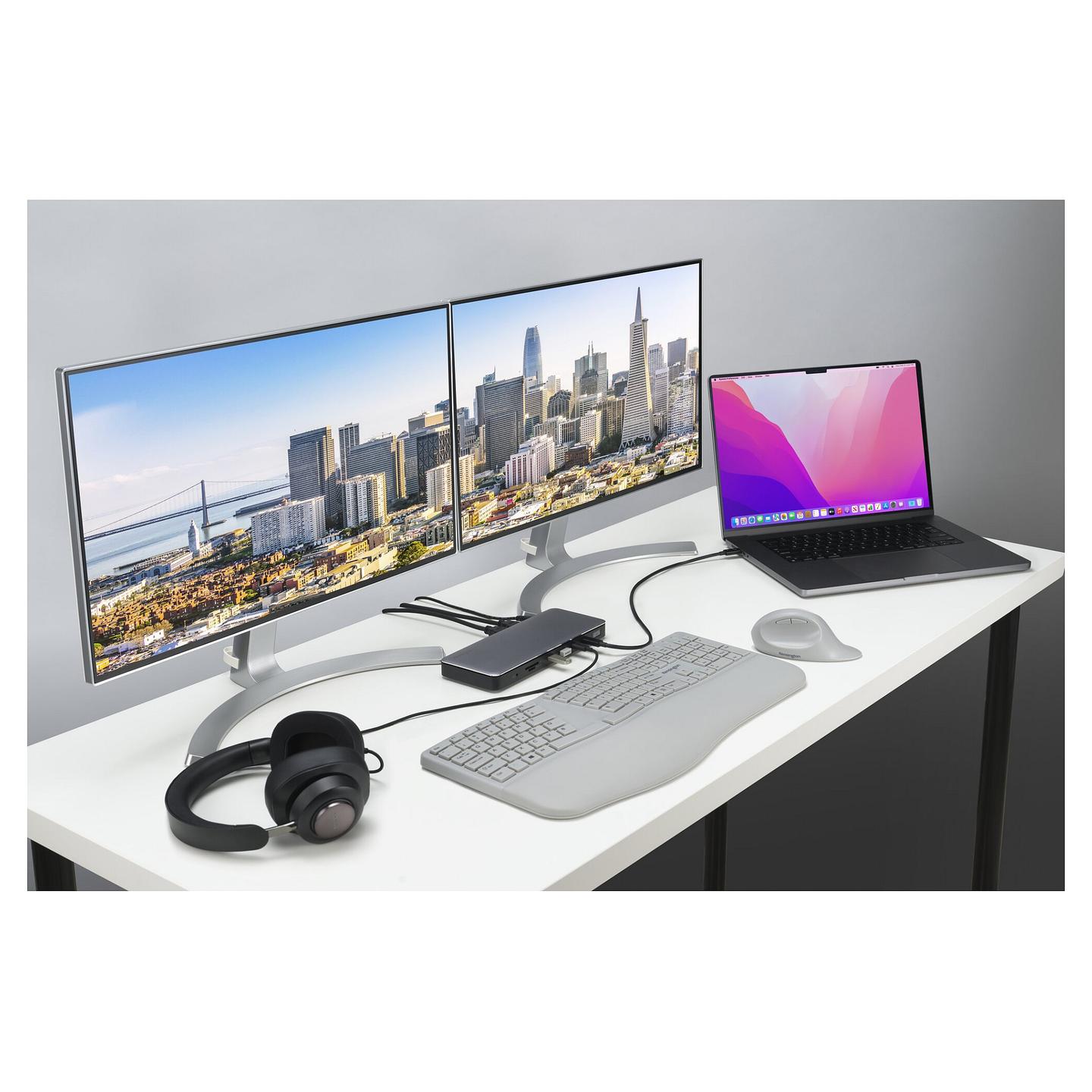 Docking Station Kensington SD5760T / Thunderbolt 4 / 13-Porta / Dual 4K / 96W Power Delivery - Hiri/Zezë - 17