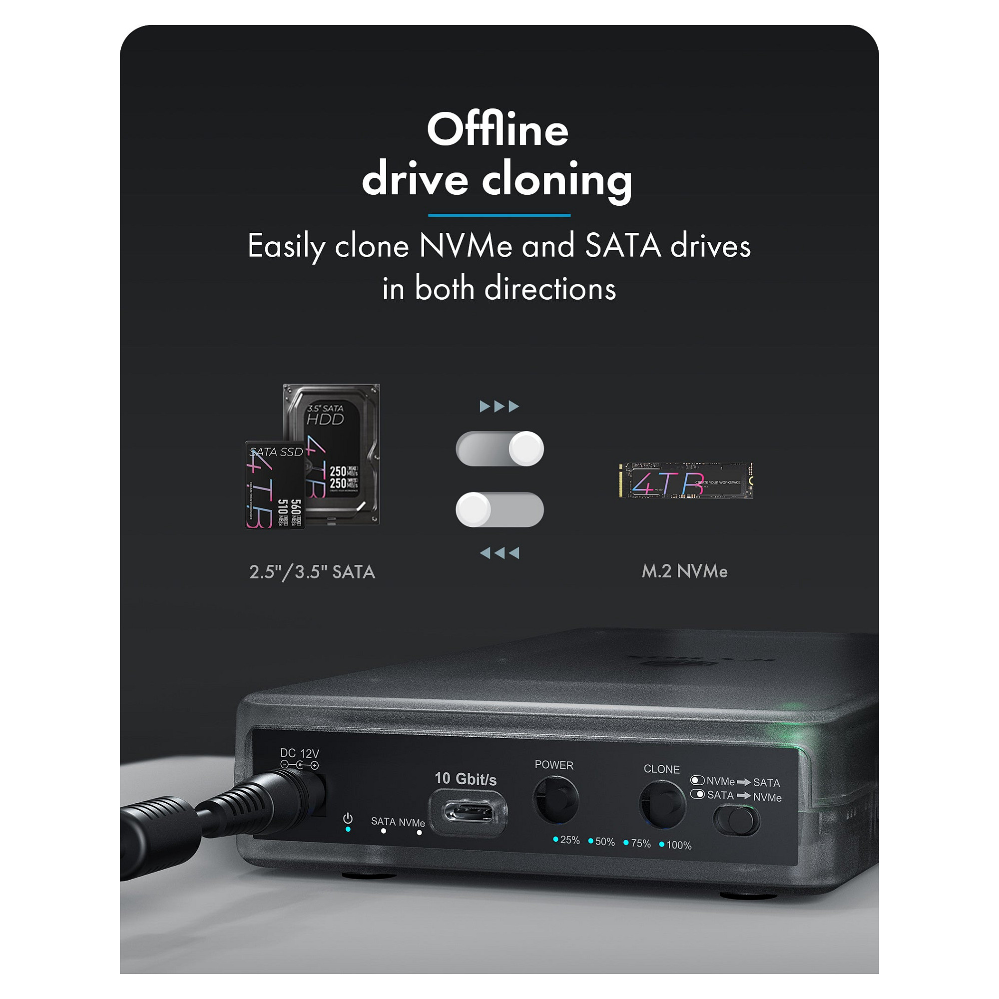 Docking Station ICY BOX IB-DK4081-SO / 2x USB-A / 1x USB-C / 1x HDMI / 100W PD – Argjend - 4
