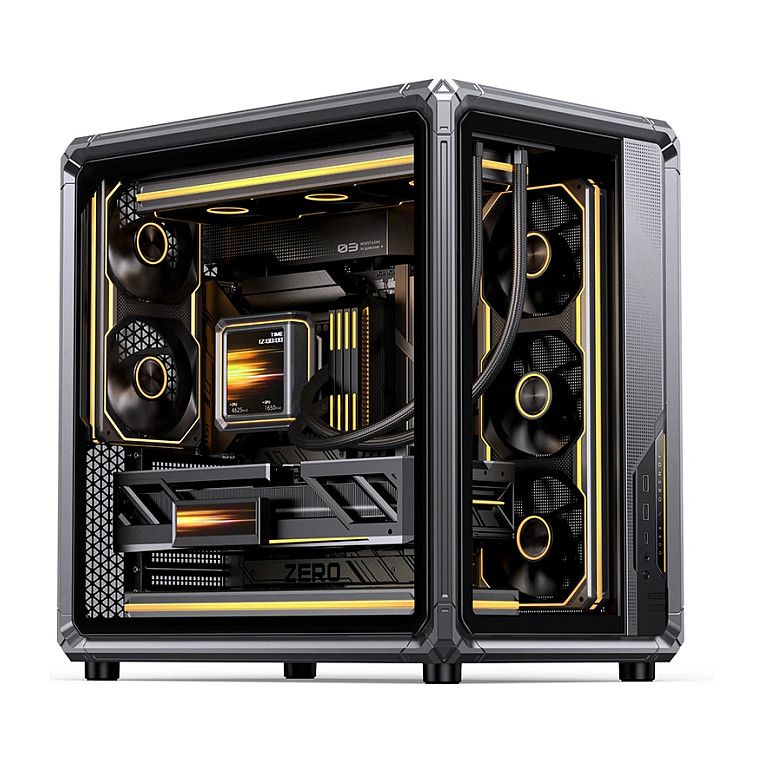 Kasë PC JONSBO X400 / Midi Tower / ATX / Back-Connect / Tempered Glass - Gri - 12