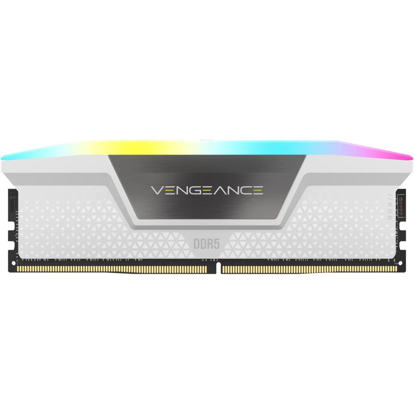 RAM Memorie DDR5 Corsair VENGEANCE RGB / 32GB (2x16GB) / DIMM / 6400MHz / CL32 / 288-pin - Bardhë - 2