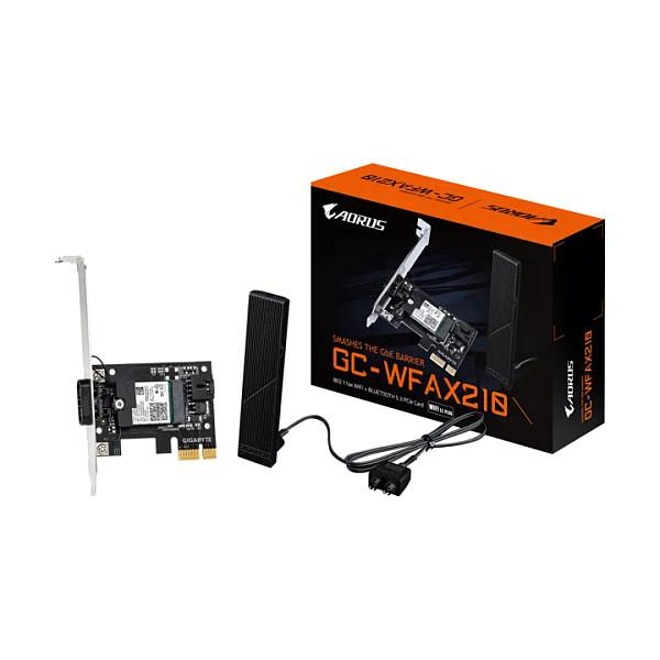 Kartë Rrjeti GIGABYTE GC-WFAX210, Wi-Fi 6E AX210, Tri-Band, Bluetooth 5.2, PCIe 4.0 x1 - 2