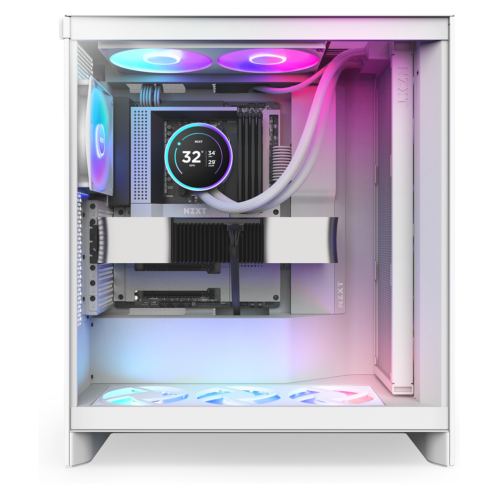 Ftohës për Procesor NZXT Kraken Elite 420 RGB / 420mm / AIO / RGB / LCD - Bardhë - 14