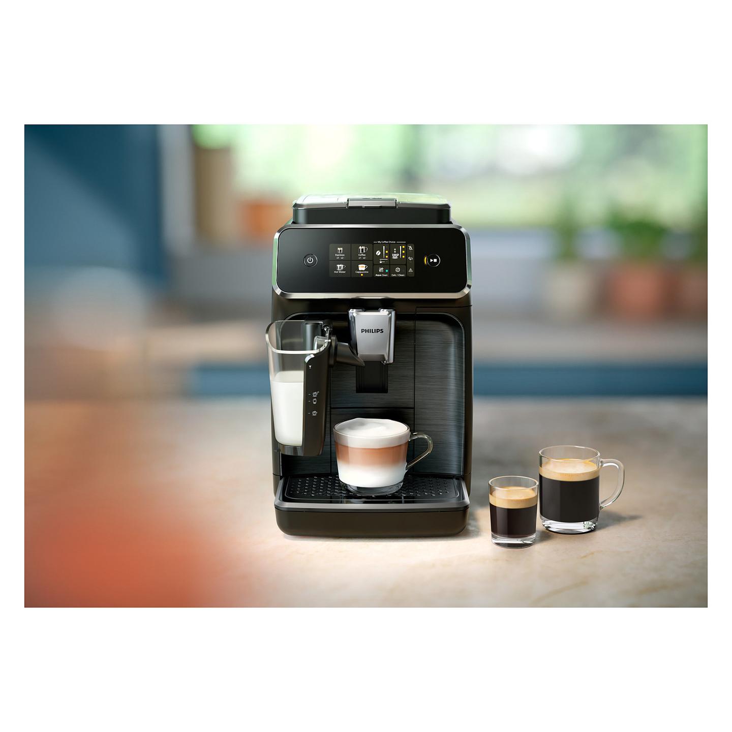 Aparat për Kafe Espresso Automatik Philips Series 2300 EP2334/10, 1500 W, 15 Bar, LatteGo, 1.8 L – Zezë - 14