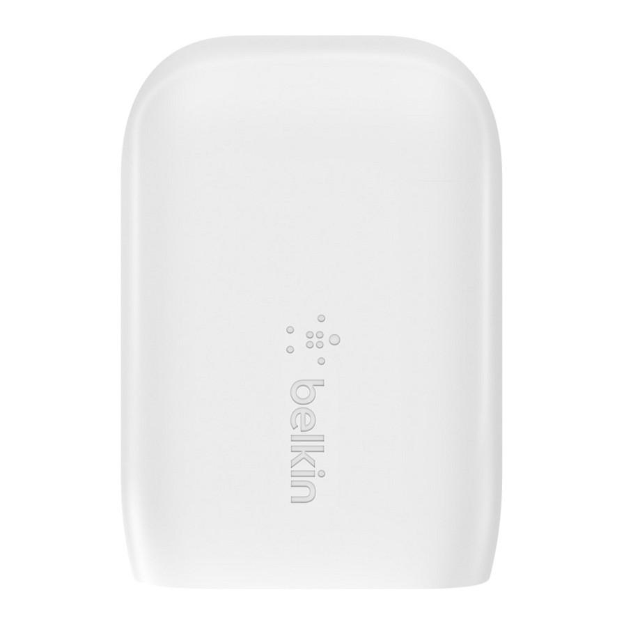 Adapter Belkin BOOST CHARGE WCB007vfWH / 37W / 1x USB-C PD 25W / PPS / 1x USB-A 12W / 2-Port – Bardhë - 3