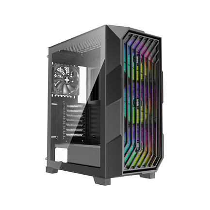 Kasë PC Xilence Performance A+ BREEZE II / Mid Tower / ATX / 3x 140mm ARGB + 1x 120mm PWM Fan / Tempered Glass / Mesh / 360mm Radiator - Zezë - 2