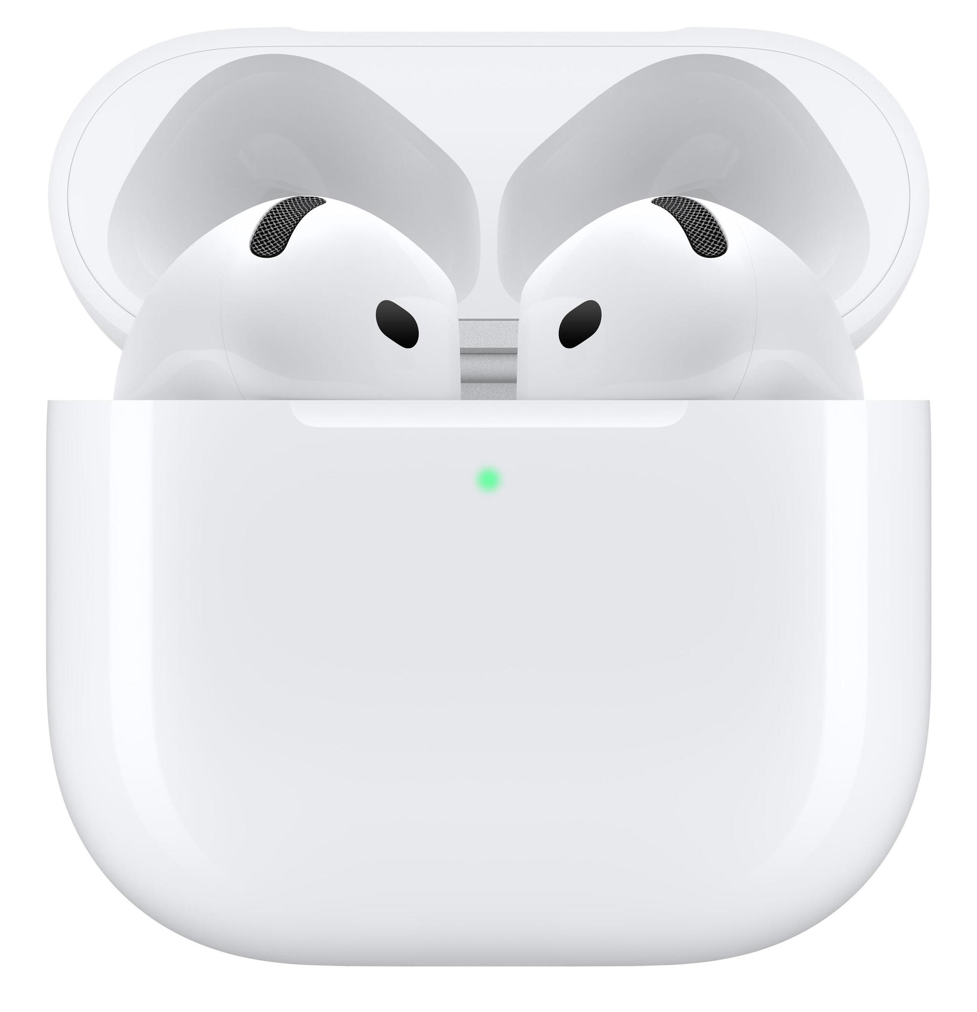 Apple Headphones AirPods 4 / MXP63ZM/A / True Wireless / Bluetooth 5.3 / Apple H2 Chip / Spatial Audio / USB-C Charging Case - White - 2