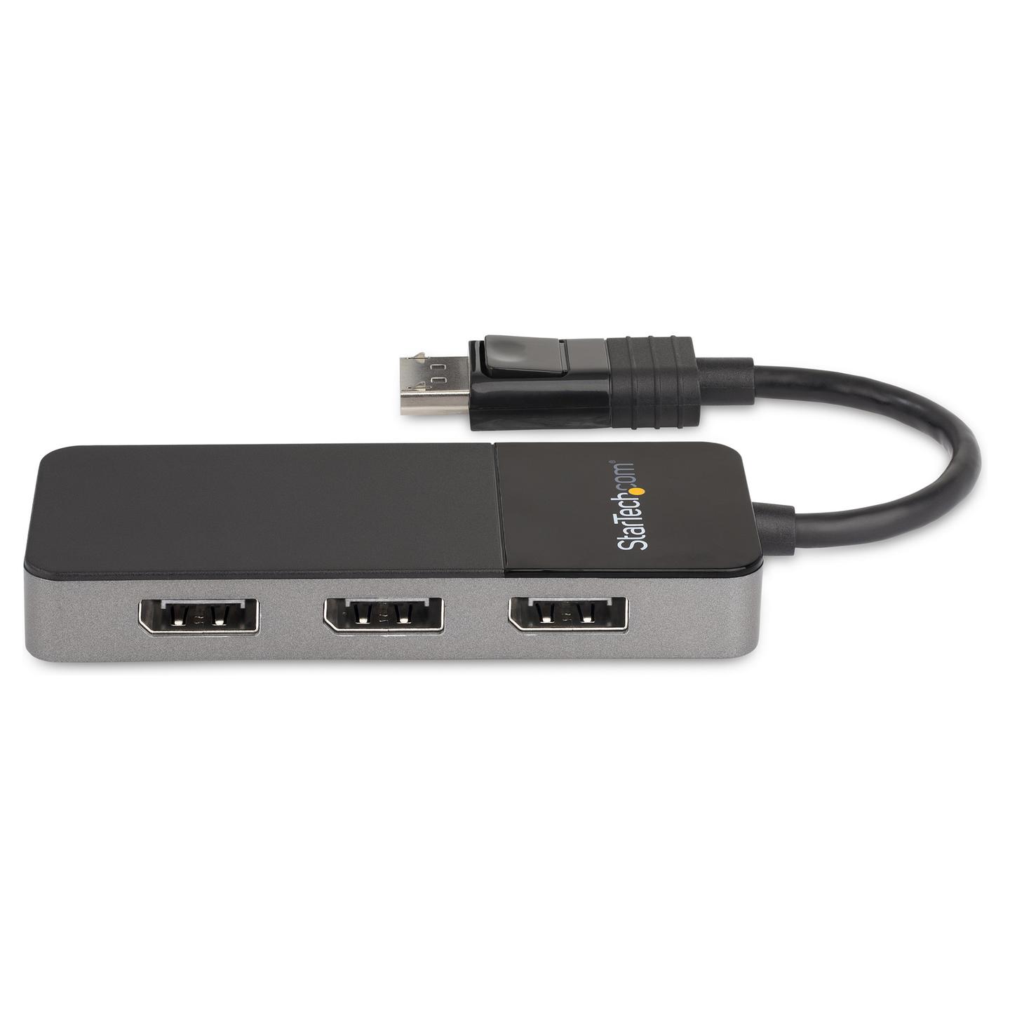 Kabllo DisplayPort StarTech.com MST14DP123DP / DisplayPort 1.4 / 1 në 3 DisplayPort / MST / 8K 30Hz - Zezë - 3