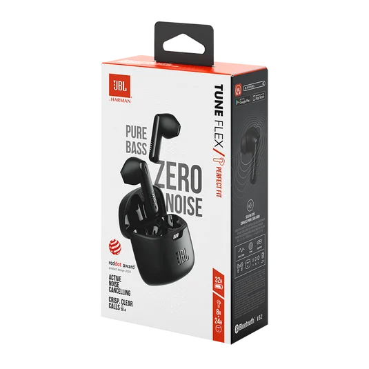 Kufje pa kabllo JBL Tune Flex / 12mm / ANC / Smart Ambient / 32H / Mikrofon / IPX4 - Zezë - 6