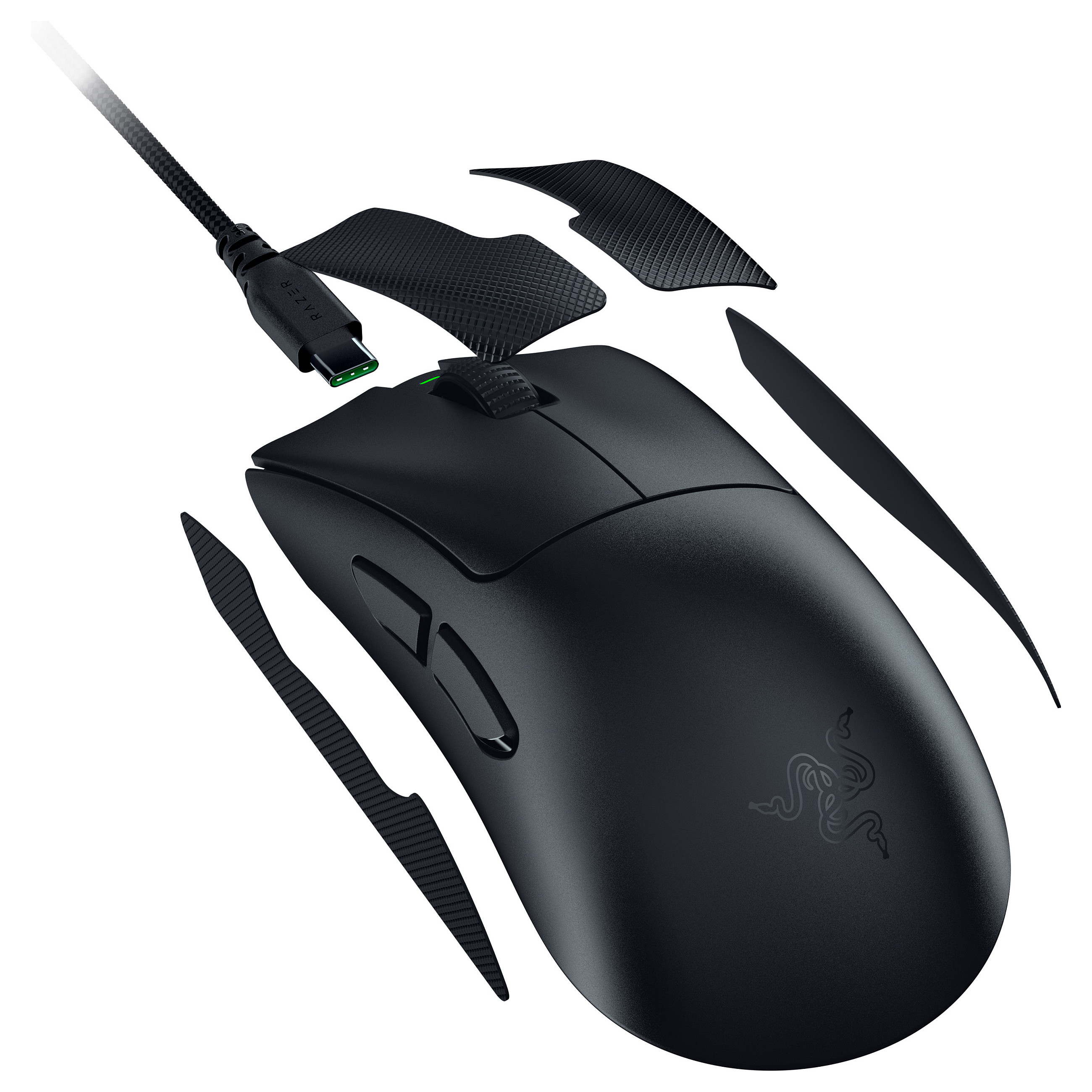 Maus Gaming Razer DeathAdder V4 Pro / Wireless / Focus Pro 45K / 45.000 DPI / 8000Hz - Zezë - 5