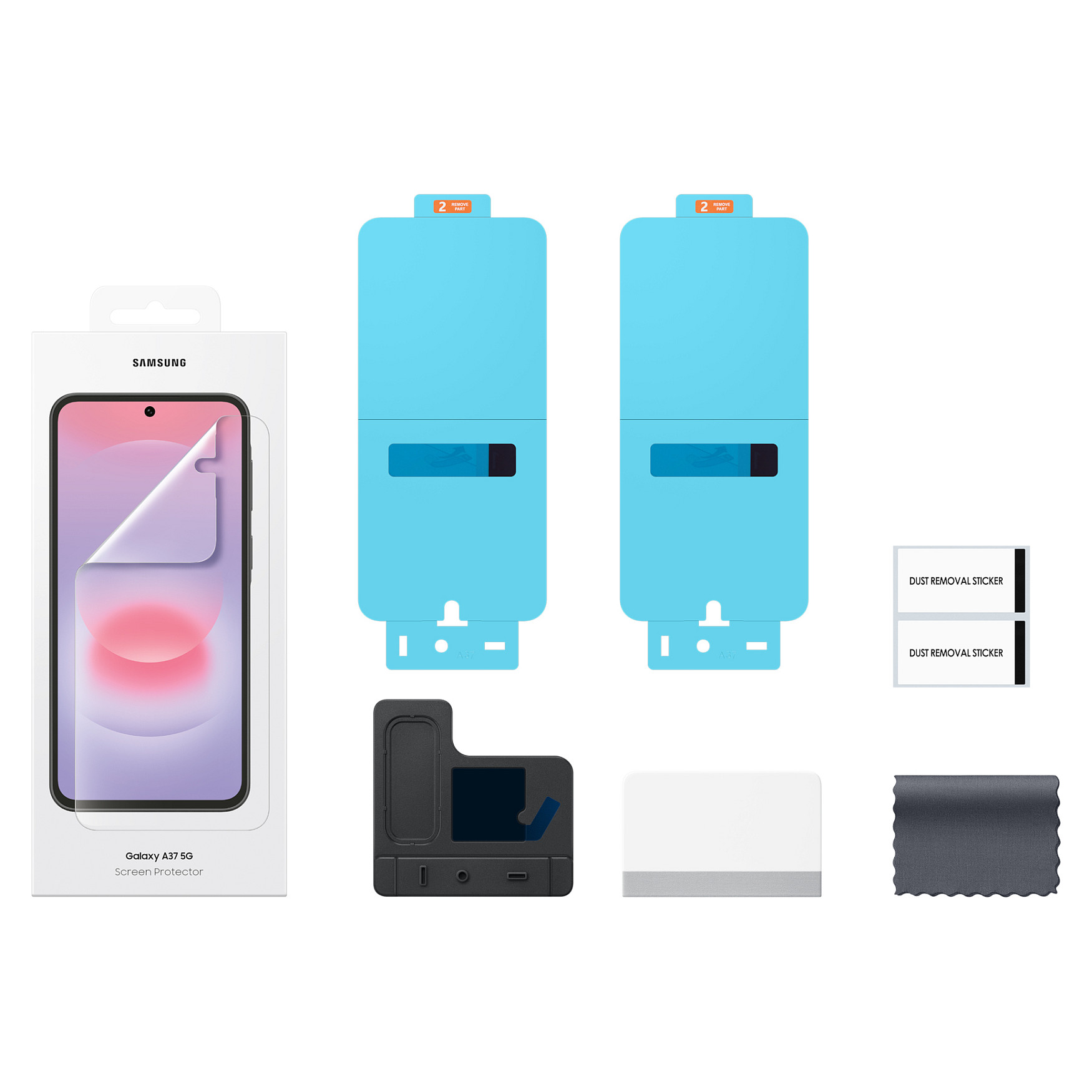 Mbrojtës Ekrani Samsung EF-UA376CTEGWW / Samsung Galaxy A37 5G / 2-Pack - Transparente - 3
